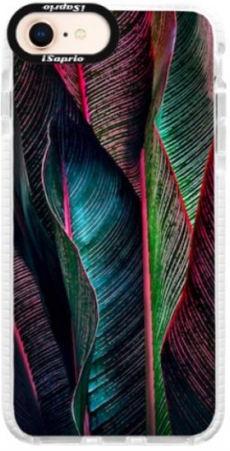 Silikonové pouzdro Bumper iSaprio - Black Leaves - iPhone 8