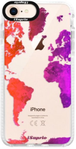 Silikonové pouzdro Bumper iSaprio - Warm Map - iPhone 8