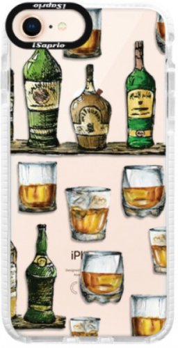 Silikonové pouzdro Bumper iSaprio - Whisky pattern - iPhone 8