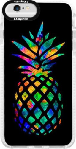 Silikonové pouzdro Bumper iSaprio - Rainbow Pineapple - iPhone 6 Plus/6S Plus