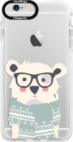 Silikonové pouzdro Bumper iSaprio - Bear with Scarf - iPhone 6 Plus/6S Plus