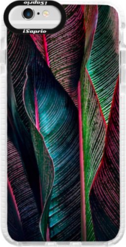 Silikonové pouzdro Bumper iSaprio - Black Leaves - iPhone 6 Plus/6S Plus