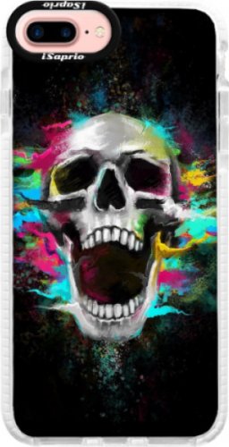 Silikonové pouzdro Bumper iSaprio - Skull in Colors - iPhone 7 Plus