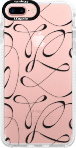 Silikonové pouzdro Bumper iSaprio - Fancy - black - iPhone 7 Plus