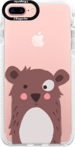 Silikonové pouzdro Bumper iSaprio - Brown Bear - iPhone 7 Plus