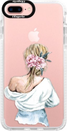 Silikonové pouzdro Bumper iSaprio - Girl with flowers - iPhone 7 Plus
