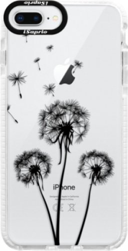 Silikonové pouzdro Bumper iSaprio - Three Dandelions - black - iPhone 8 Plus