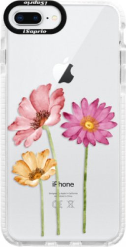Silikonové pouzdro Bumper iSaprio - Three Flowers - iPhone 8 Plus