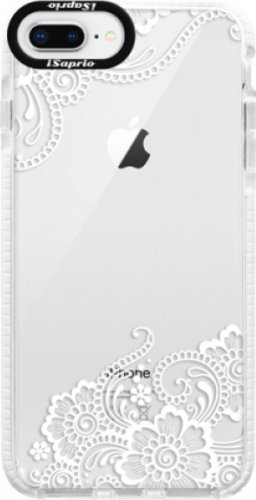 Silikonové pouzdro Bumper iSaprio - White Lace 02 - iPhone 8 Plus
