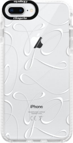 Silikonové pouzdro Bumper iSaprio - Fancy - white - iPhone 8 Plus