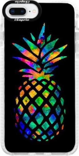 Silikonové pouzdro Bumper iSaprio - Rainbow Pineapple - iPhone 8 Plus