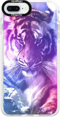 Silikonové pouzdro Bumper iSaprio - Purple Tiger - iPhone 8 Plus