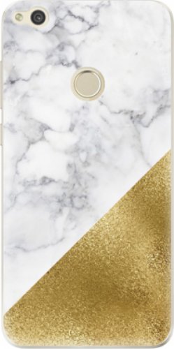 Odolné silikonové pouzdro iSaprio - Gold and WH Marble - Huawei P9 Lite 2017