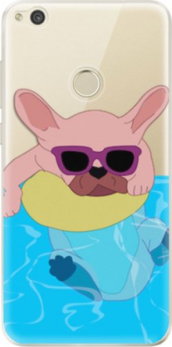 Odolné silikonové pouzdro iSaprio - Swimming Dog - Huawei P9 Lite 2017