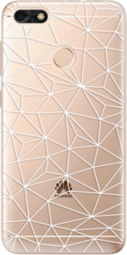 Odolné silikonové pouzdro iSaprio - Abstract Triangles 03 - white - Huawei P9 Lite Mini