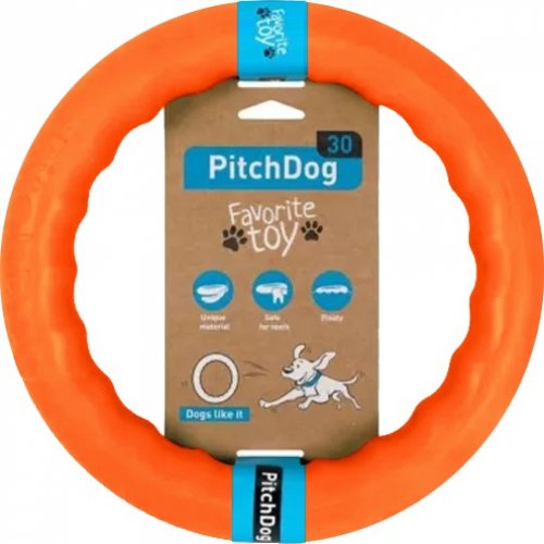 PitchDog tréninkový Kruh pro psy oranžový 28cm