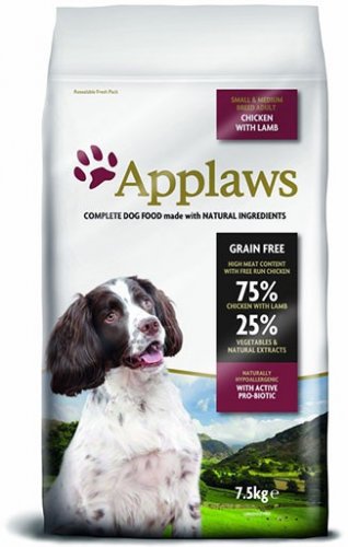 Applaws granule Dog Adult Small & Medium Breed Kuře s jehněčím 7,5kg-natrž. pytel 5%sleva
