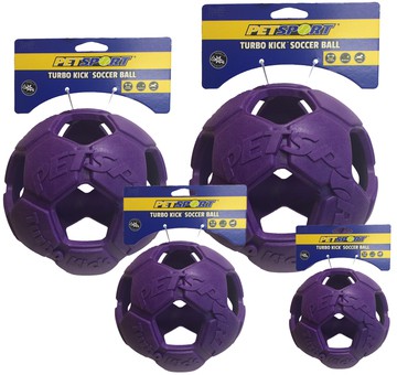 Turbo Kick Soccer Ball 20 cm - fotbalový míč pro psy, fialový