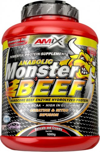 Amix Anabolic Monster Beef 90% Protein 1000 g vanilka - limetka