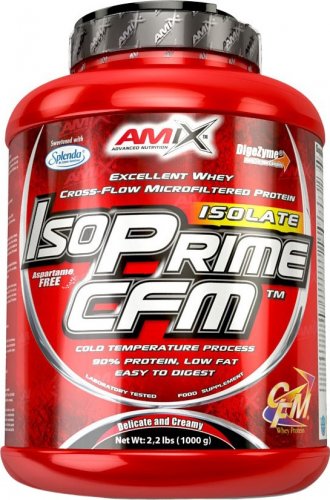 Amix IsoPrime CFM Isolate 1000 g arašíd - čokoláda - karamel