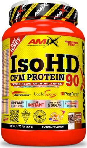 Amix IsoHD 90 CFM Protein 800 g dvojitá bílá čokoláda