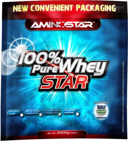 Aminostar 100% Pure Whey Star 2000 g vanilka - skořice