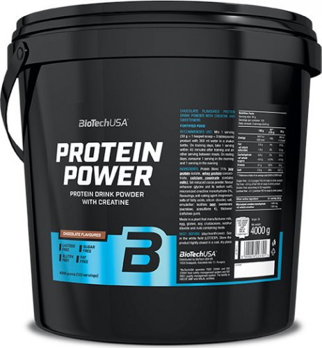 BioTech Protein Power 4000 g čokoláda