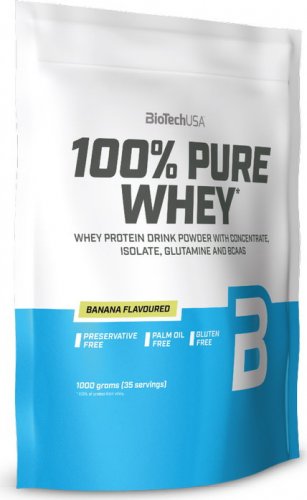 BioTech 100% Pure Whey 1000 g karamel - kapučíno