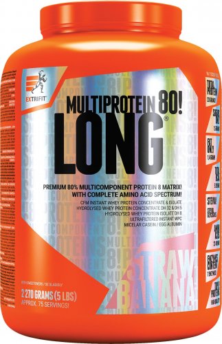 Extrifit Long 80 Multiprotein 2270 g borůvka