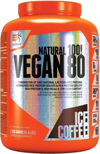 Extrifit Vegan 80 2000 g ledová káva