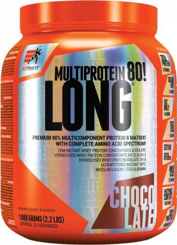 Extrifit Long 80 Multiprotein 1000 g čokoláda - kokos