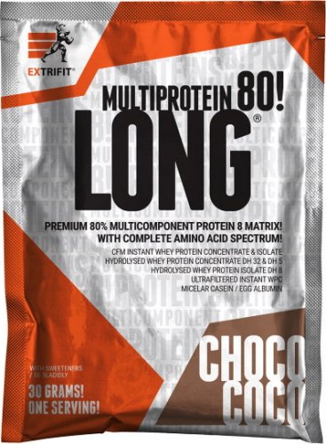 Extrifit Long 80 Multiprotein 30 g jahoda - banán