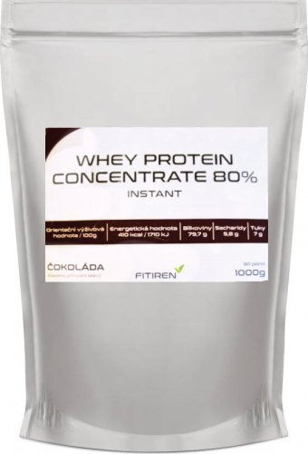 Fitiren Whey Protein Concentrate 80% 1000 g bez příchutě