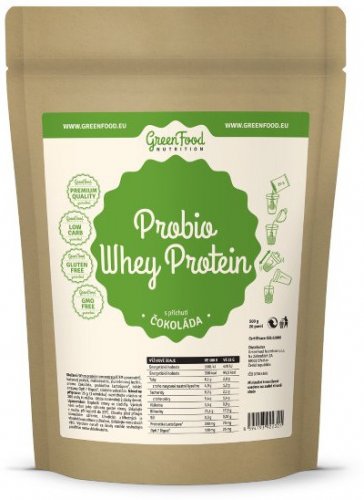 GreenFood Probio Whey protein 500 g jahoda -
 banán