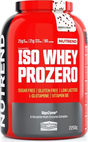 Nutrend ISO Whey Prozero 2250 g slaný karamel