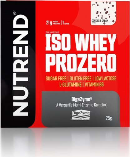 Nutrend ISO Whey Prozero 25 g čokoláda - brownie