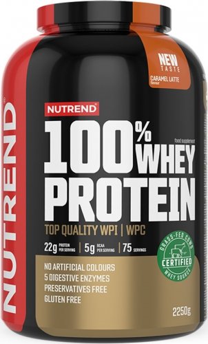 Nutrend 100% Whey Protein 2250 g jahoda - banán