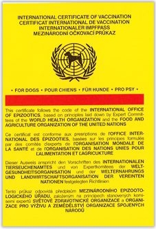 Očkovací průkaz pro psy mezinárodní Intervet 1ks