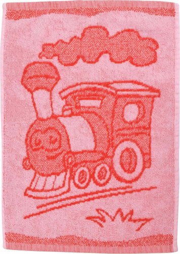 Dětský ručník Train red 30x50 cm - bavlna