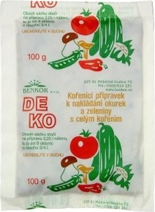 Benkor Deko přírodní nálev na okurky a zeleninu, 100 g