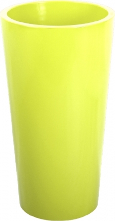 Obal na květník TUIT plastový světle zelený lesklý d33x61cm