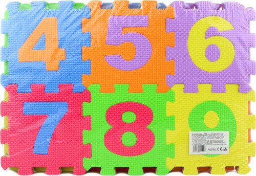Baby puzzle pěnový koberec Čísla set 36ks měkké bloky vkládací