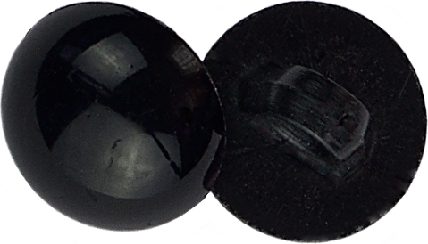 Knoflík pecka - prům. 11 mm - černá