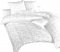 Povlečení damašek Jiřiny bílé 140x200 cm povlak
